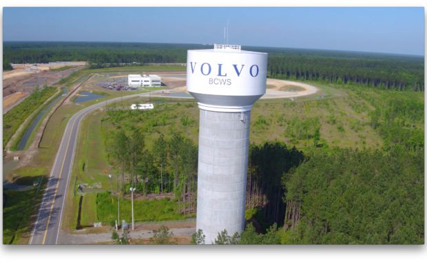 Volvo water tower