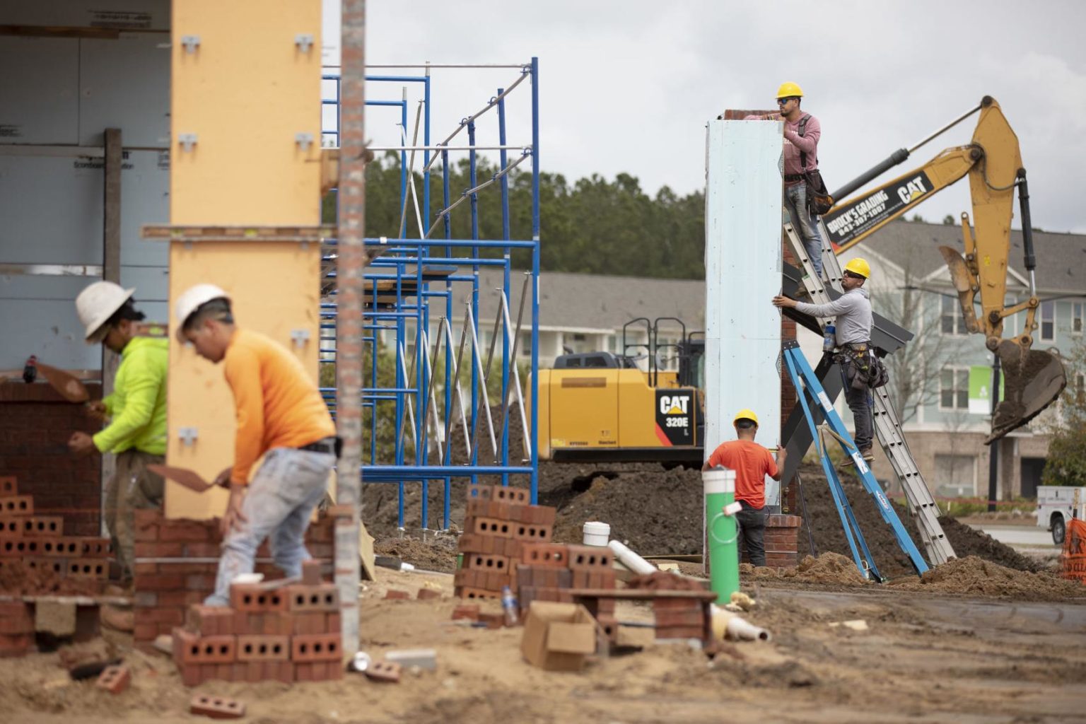 Construction team working