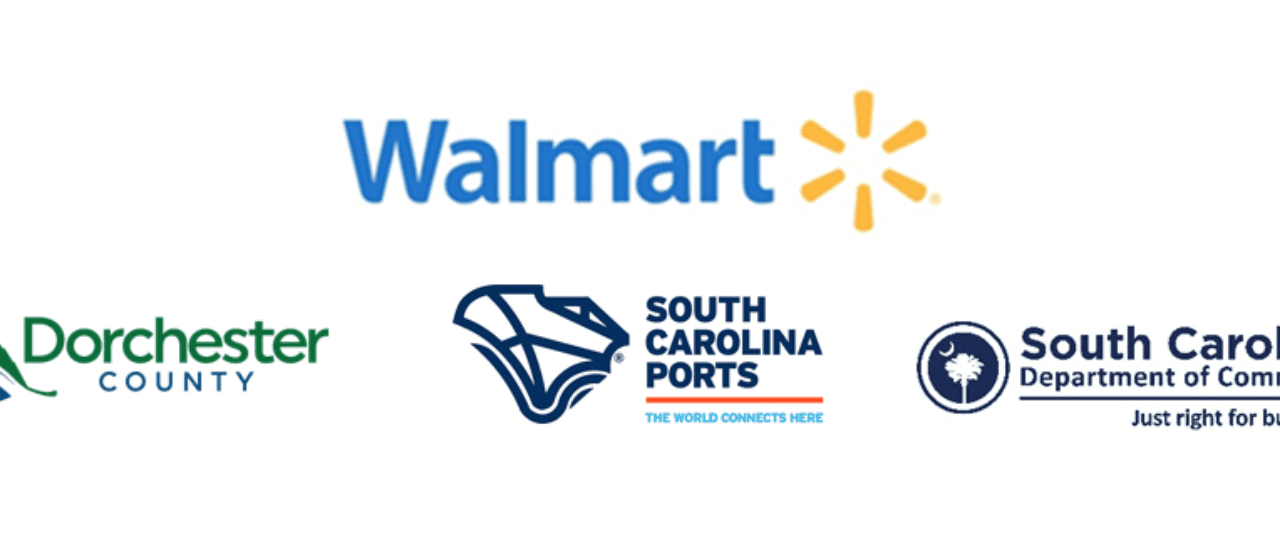 Logo of Walmart, Dorchester County, South Carolina Ports, South Carolina Department of Commerce