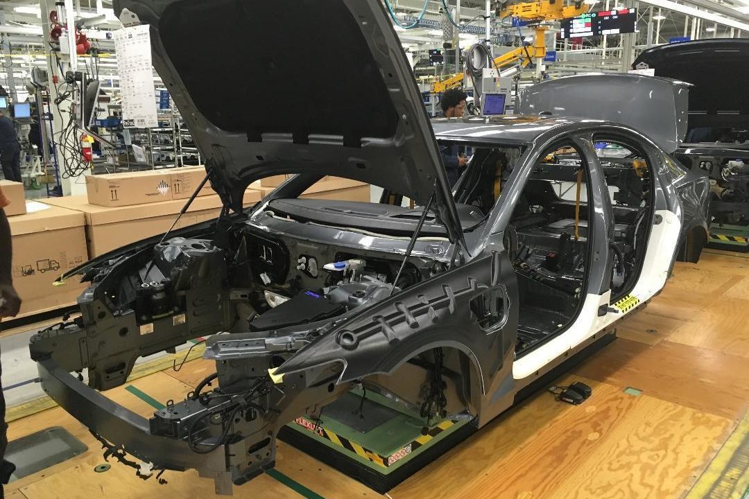 Car being built at Volvo