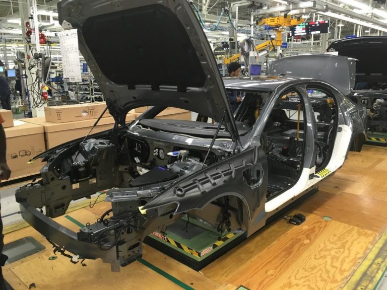 Car being built at Volvo