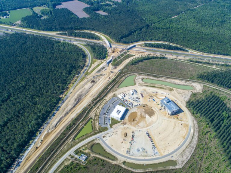 Camp Hall site build