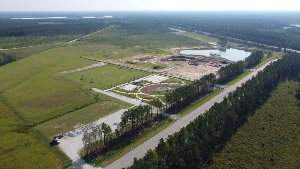 Drone View of Camp Hall's Avian Commons