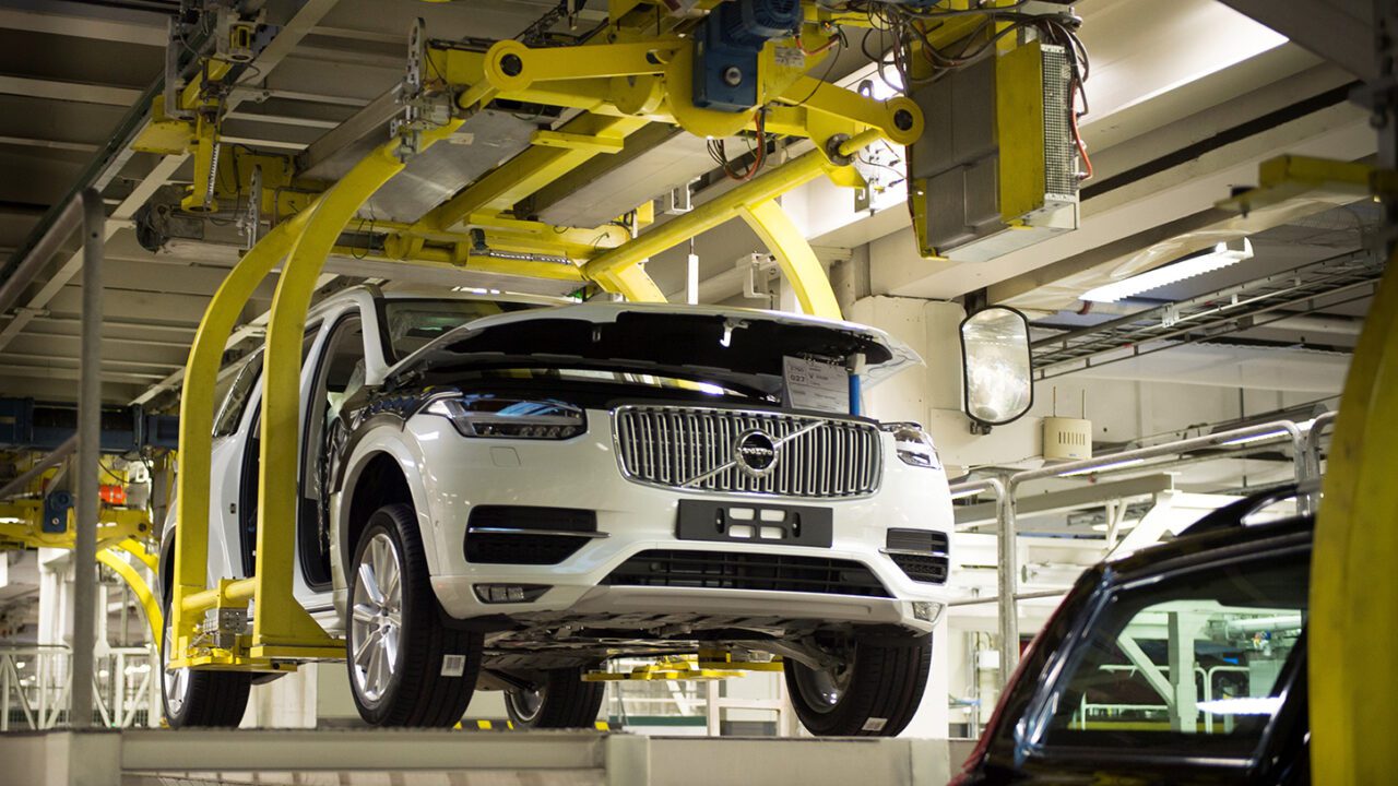 Pre-production of the all-new Volvo XC90 in Torslanda